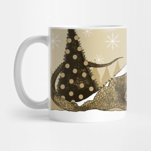 Dragon in the snow Mug